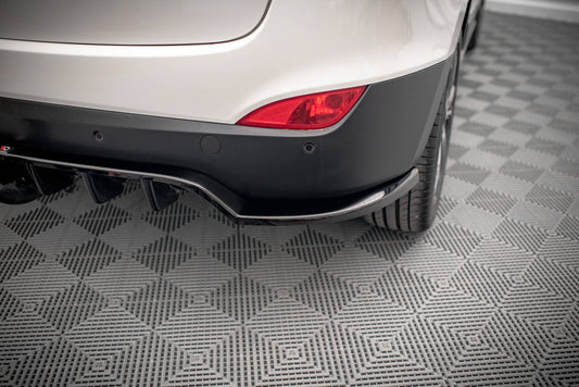 Mittlerer Diffusor Heck Ansatz DTM Look für Hyundai ix35 Mk1 schwarz matt