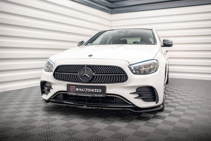Front Ansatz V.1 für Mercedes-Benz E AMG-Line W213 Facelift schwarz matt