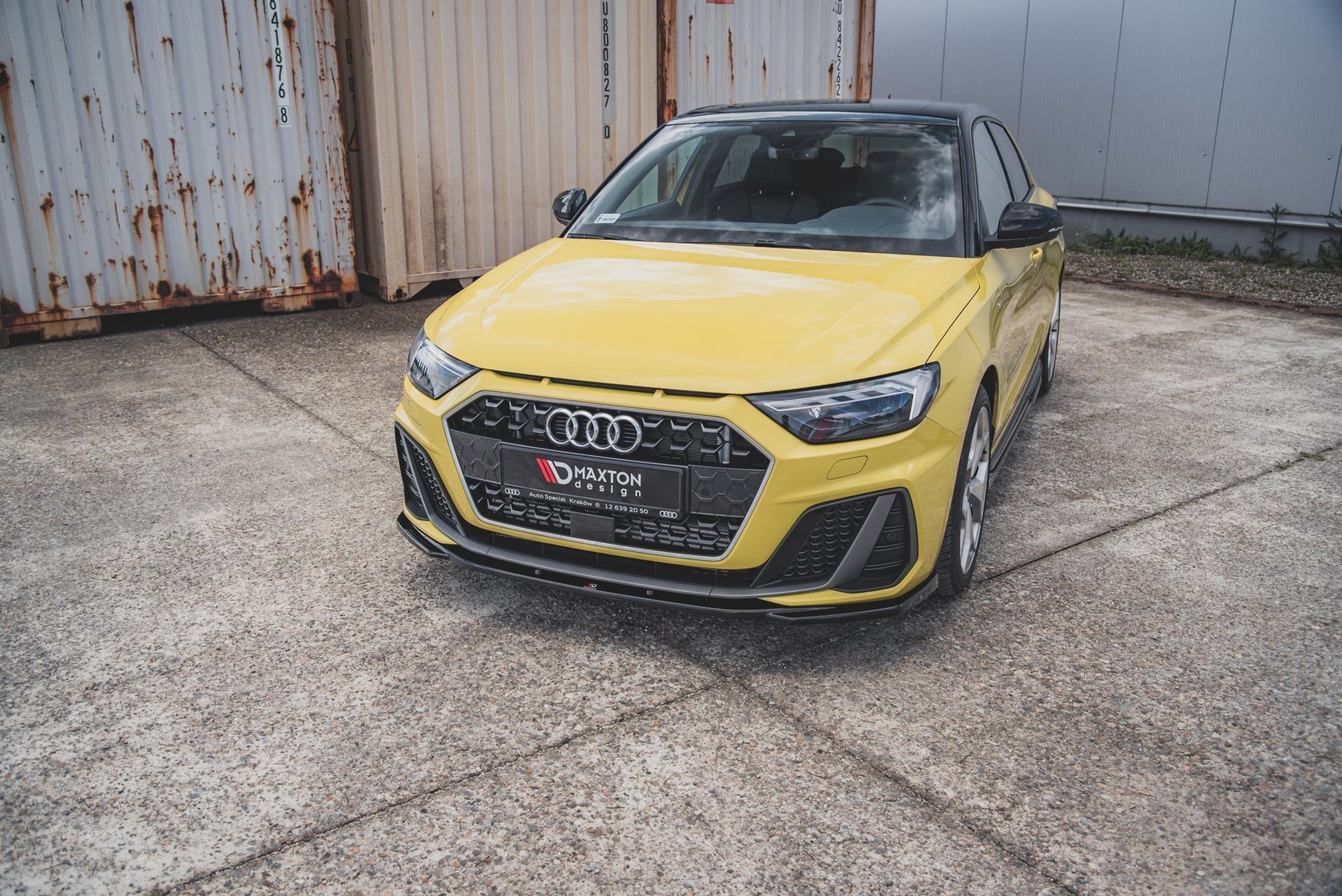 Front Ansatz V.2 für Audi A1 S-Line GB schwarz matt