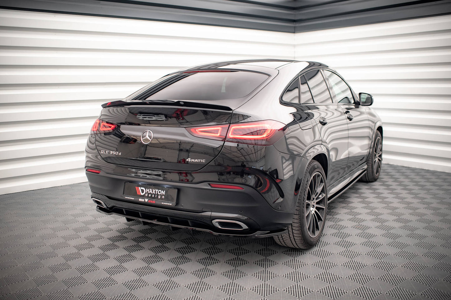 Spoiler CAP für Mercedes-Benz GLE Coupe AMG-Line C167 schwarz matt