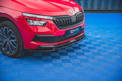 Front Ansatz V.1 für Skoda Kamiq schwarz matt
