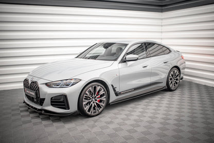 Seitenschweller Ansatz für V.2 für BMW 4er Gran Coupe M-Paket G26 schwarz Hochglanz