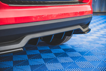 Diffusor Heck Ansatz für Skoda Kamiq schwarz Hochglanz