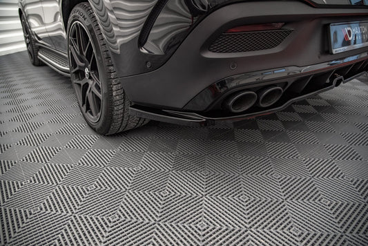 Mittlerer Diffusor Heck Ansatz DTM Look für Mercedes-AMG GLE Coupe C167 schwarz matt