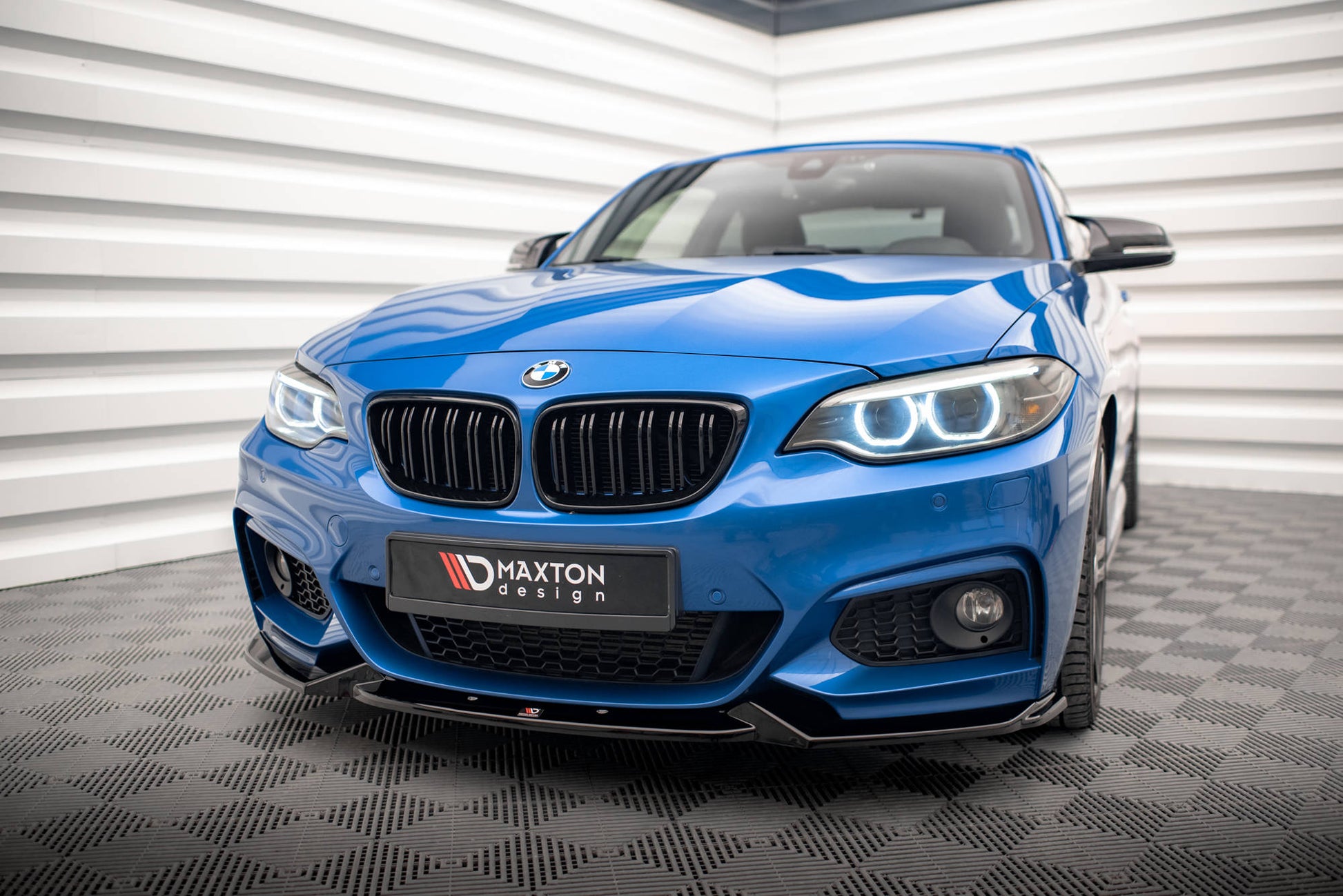 Front Ansatz V.2 für BMW 2 M-Paket F22 schwarz matt