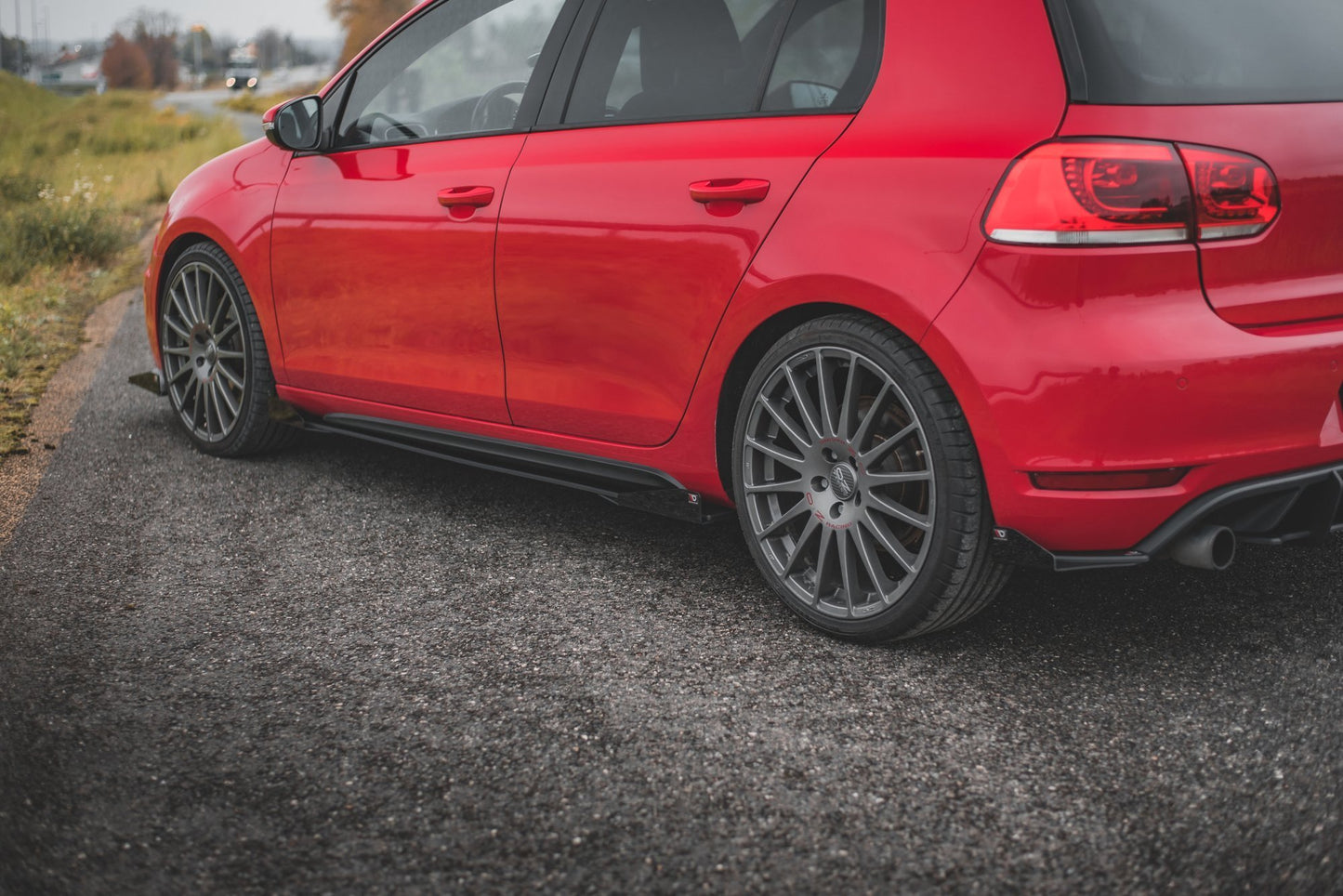 Side Flaps Volkswagen Golf GTI Mk6 schwarz Hochglanz
