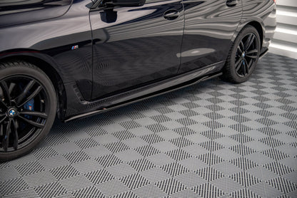 Seitenschweller Ansatz für BMW 6er GT G32 M-Paket schwarz Hochglanz