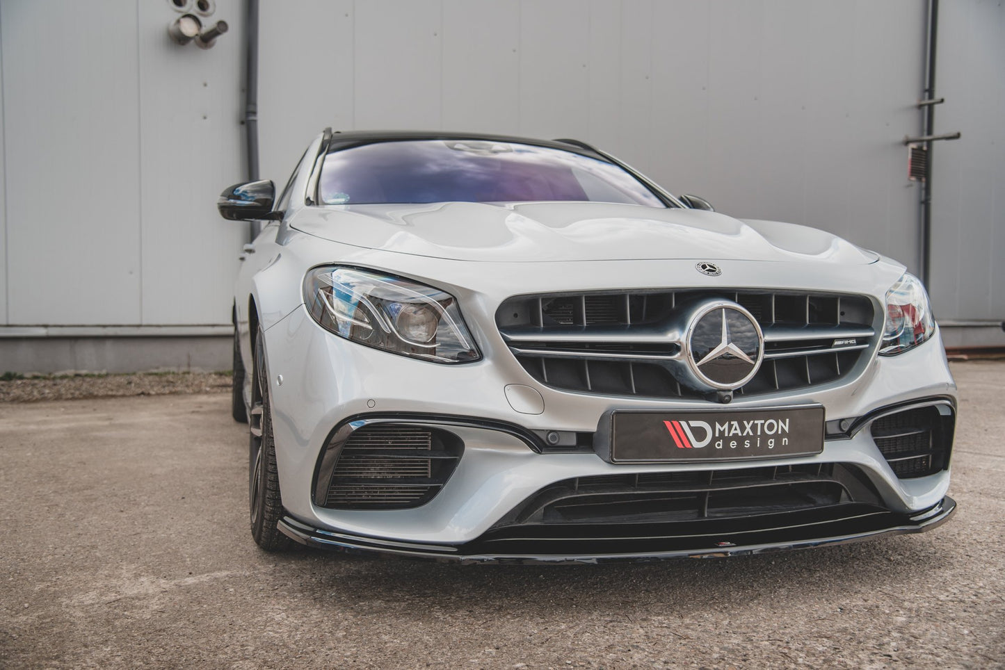 Front Ansatz V.2 für Mercedes-Benz E63 AMG Kombi/Limousine S213/W213 schwarz matt