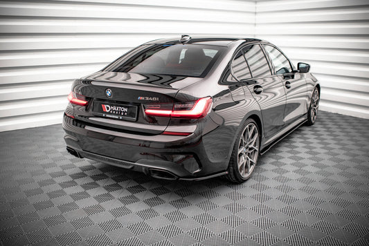 Heck Ansatz Flaps Diffusor V.4 für BMW 3er M-Paket G20 / G21 schwarz matt