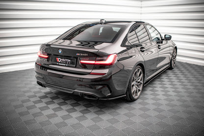 Heck Ansatz Flaps Diffusor V.4 für BMW 3er M-Paket G20 / G21 Carbon Look