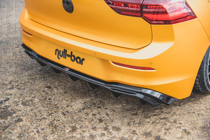 Diffusor Heck Ansatz für VW Golf 8 schwarz Hochglanz