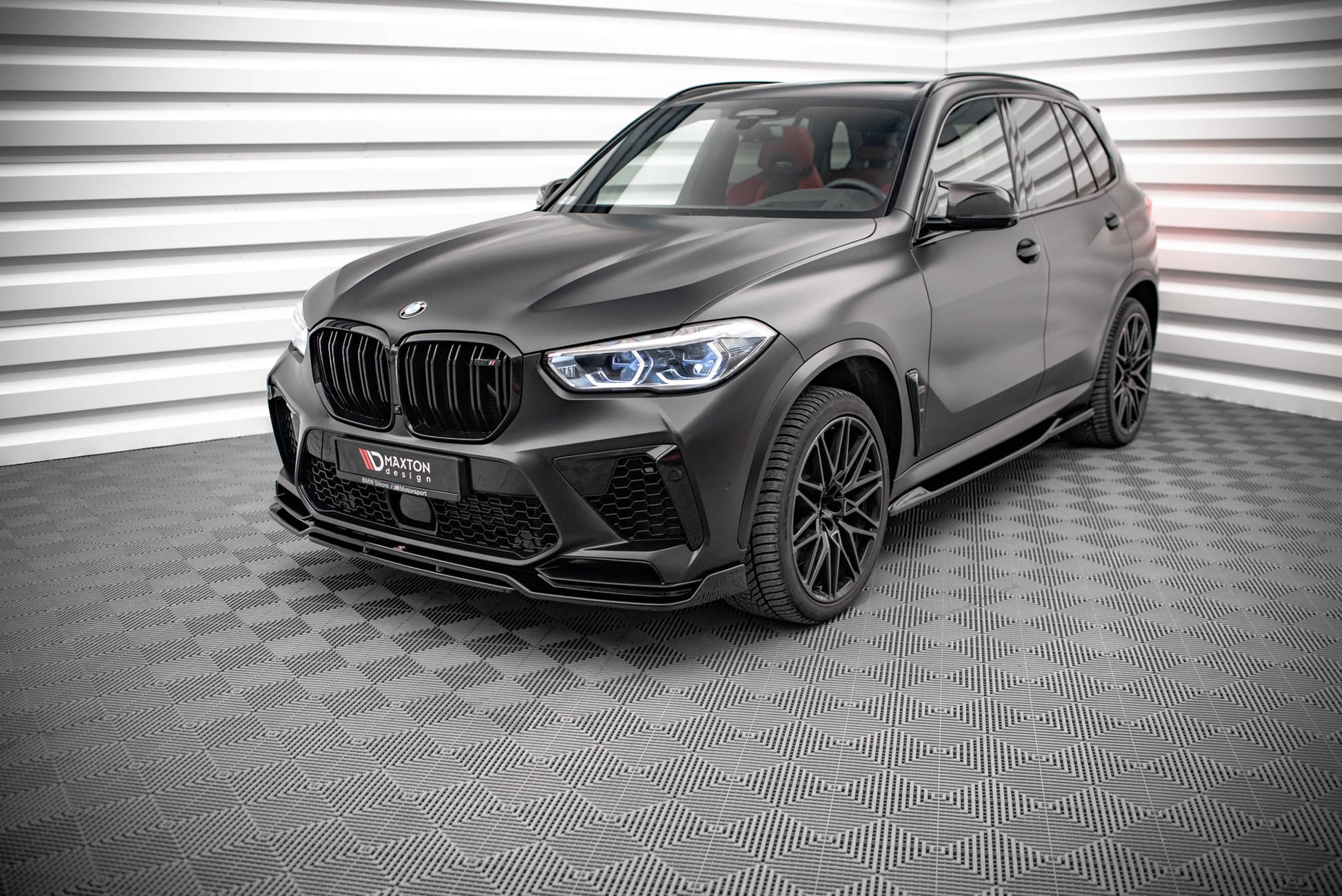 Seitenschweller Ansatz für BMW X5M F95 schwarz Hochglanz