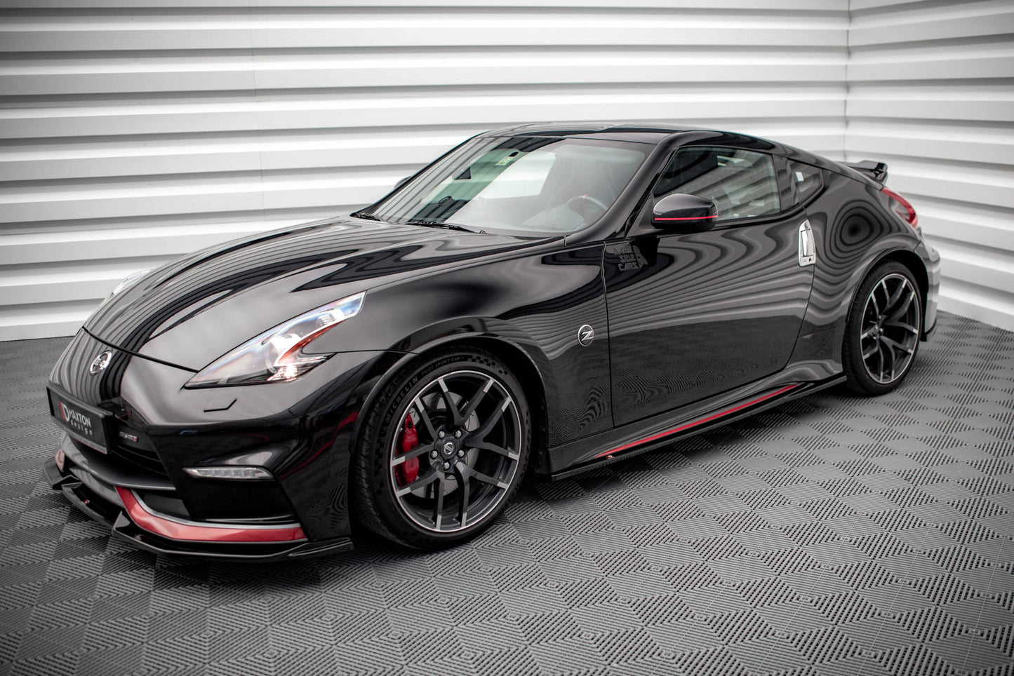 Seitenschweller Ansatz für V.2 für Nissan 370Z Nismo Facelift Carbon Look