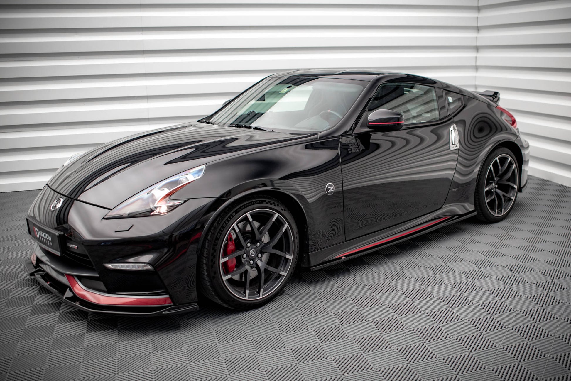 Seitenschweller Ansatz für V.2 für Nissan 370Z Nismo Facelift Carbon Look