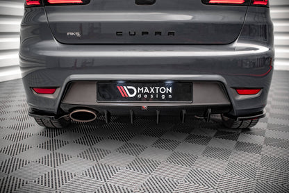 Diffusor Heck Ansatz für Seat Ibiza Cupra Mk3 schwarz matt