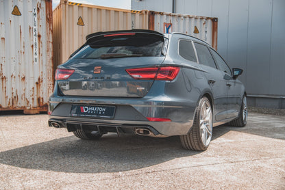 Diffusor Heck Ansatz V.2 für Seat Leon Cupra ST Mk3 FL