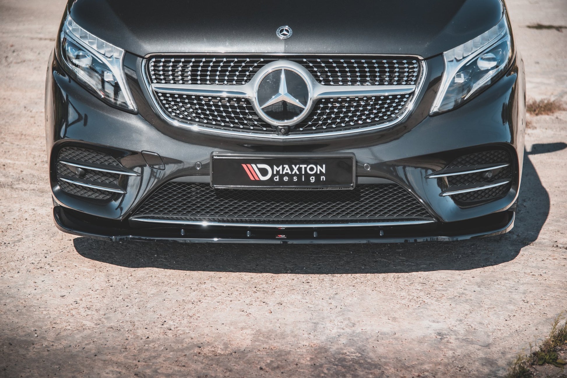 Front Ansatz V.2 für Mercedes-Benz V-Klasse AMG-Line W447 Facelift Carbon Look