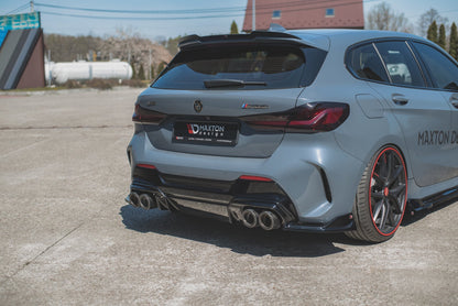 Heck Ansatz Flaps Diffusor V.4 für BMW 1er F40 M-Paket/ M135i Carbon Look