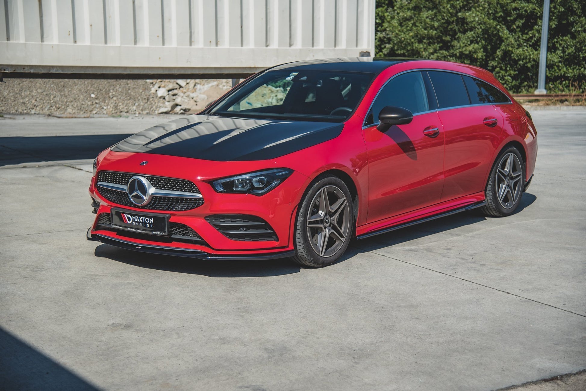 Front Ansatz V.1 für Mercedes-Benz CLA A35 AMG / AMG-Line C118 Carbon Look