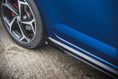 Side Flaps Volkswagen Polo GTI Mk6 schwarz Hochglanz