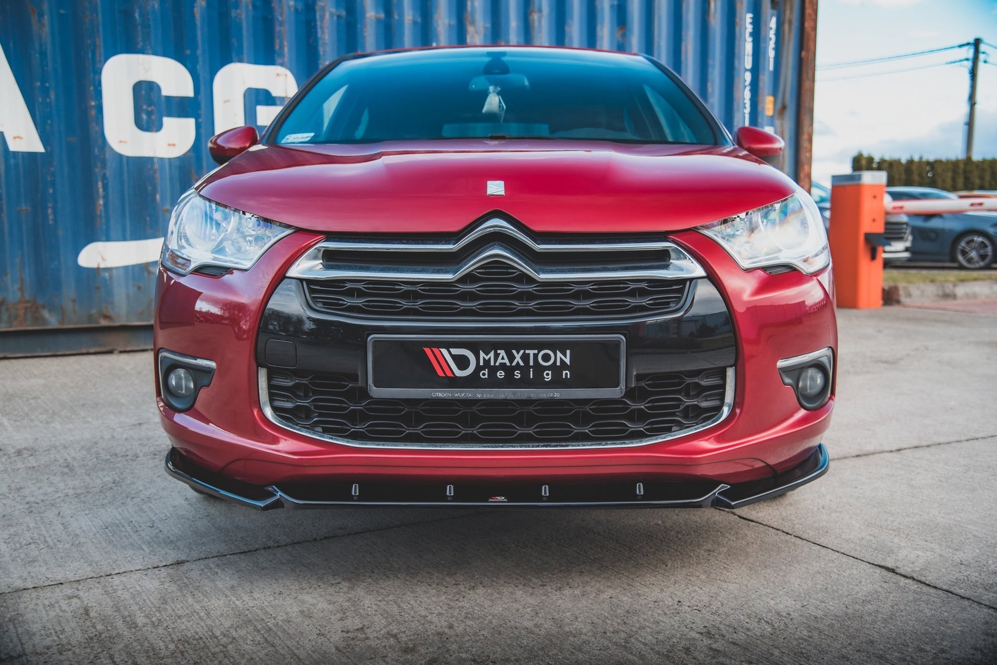 Front Ansatz für Citroen DS4 Carbon Look
