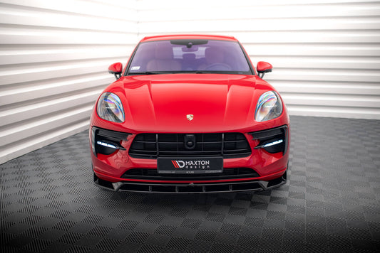 Front Ansatz V.2 für Porsche Macan Mk1 Facelift schwarz matt