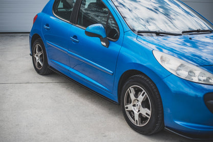 Seitenschweller Ansatz für Peugeot 207 Sport Carbon Look