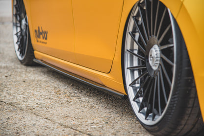 Seitenschweller Ansatz für V.1 für VW Golf 8 Carbon Look