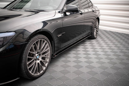 Seitenschweller Ansatz für BMW 7 M-Paket F01 schwarz Hochglanz