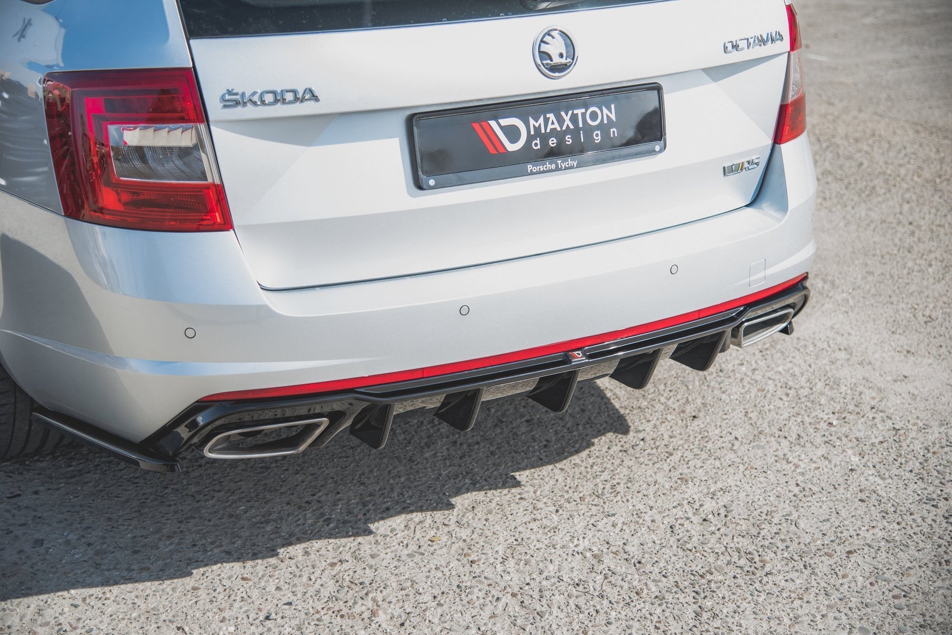 Diffusor Heck Ansatz V.2 für Skoda Octavia RS Mk3 / Mk3 FL Hatchback / Kombi