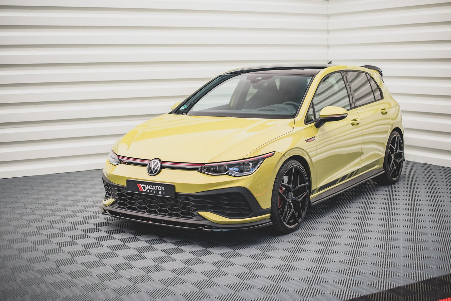 Front Ansatz V.2 für Volkswagen Golf 8 GTI Clubsport schwarz matt