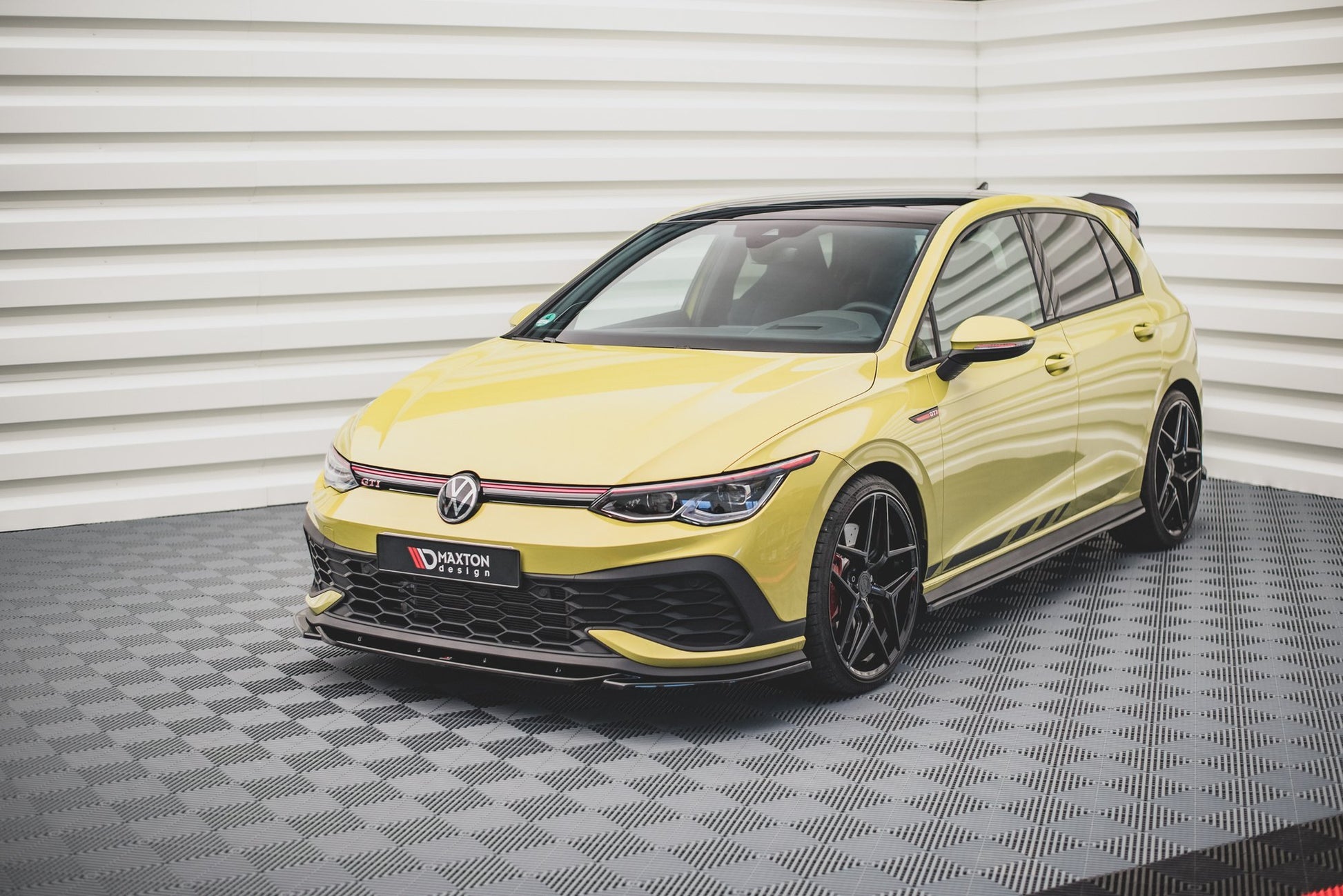 Front Ansatz V.2 für Volkswagen Golf 8 GTI Clubsport schwarz matt