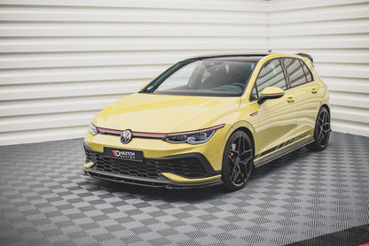 Front Ansatz V.2 für Volkswagen Golf 8 GTI Clubsport schwarz matt