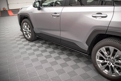 Seitenschweller Ansatz für Toyota RAV4 Mk5 schwarz matt