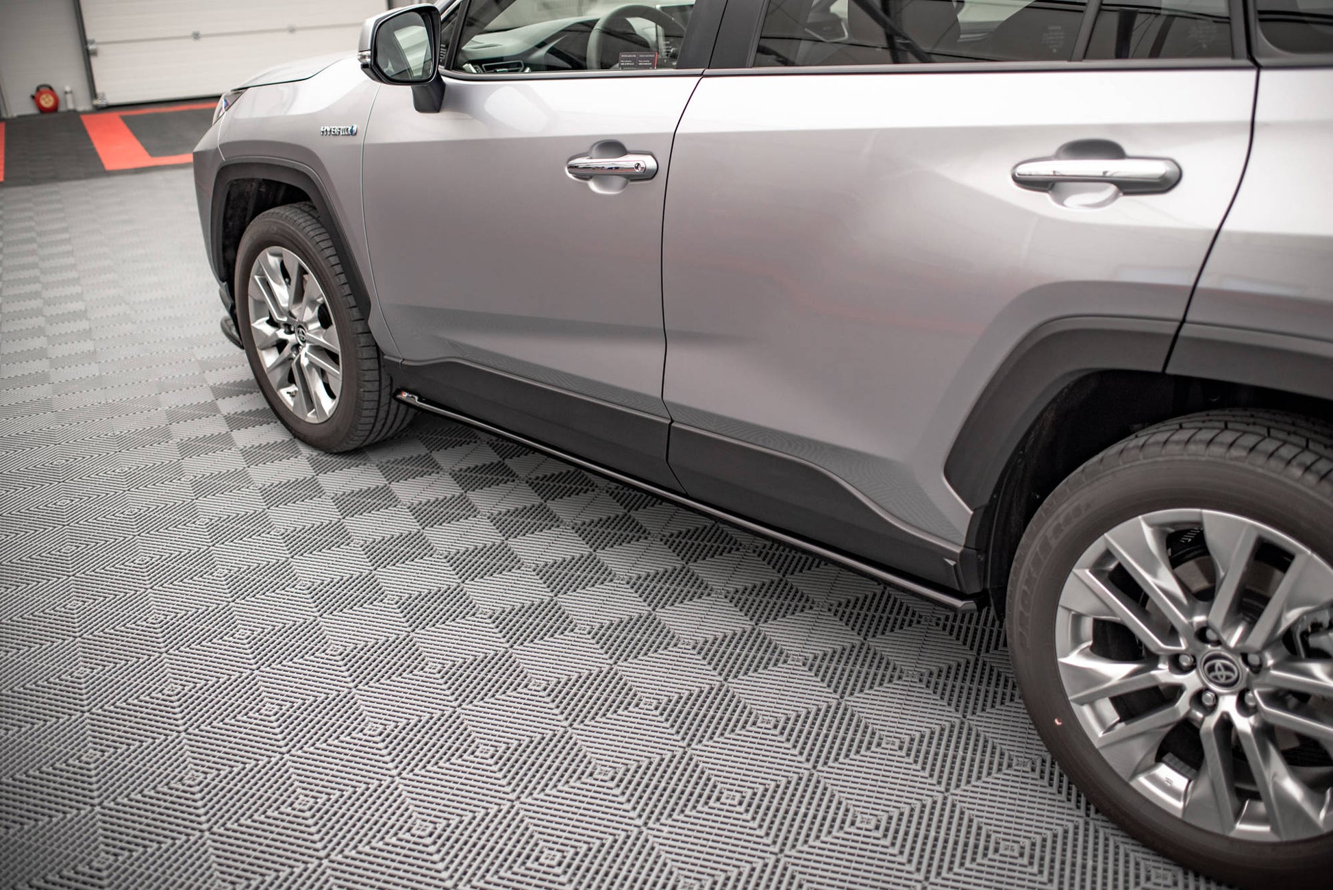 Seitenschweller Ansatz für Toyota RAV4 Mk5 Carbon Look