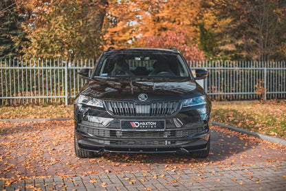 Front Ansatz für Skoda Karoq Sportline schwarz matt