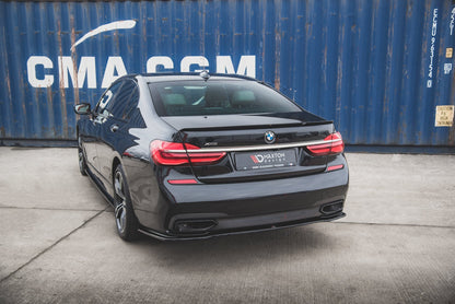 Mittlerer Diffusor Heck Ansatz für BMW 7 M-Paket G11 Carbon Look