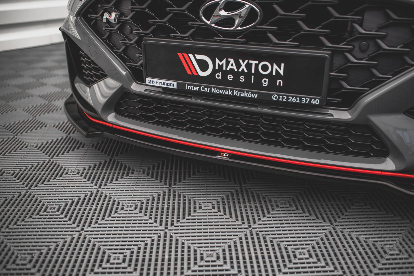 Front Ansatz V.3 für Hyundai I30 N Hatchback/Fastback Mk3 Facelift schwarz matt