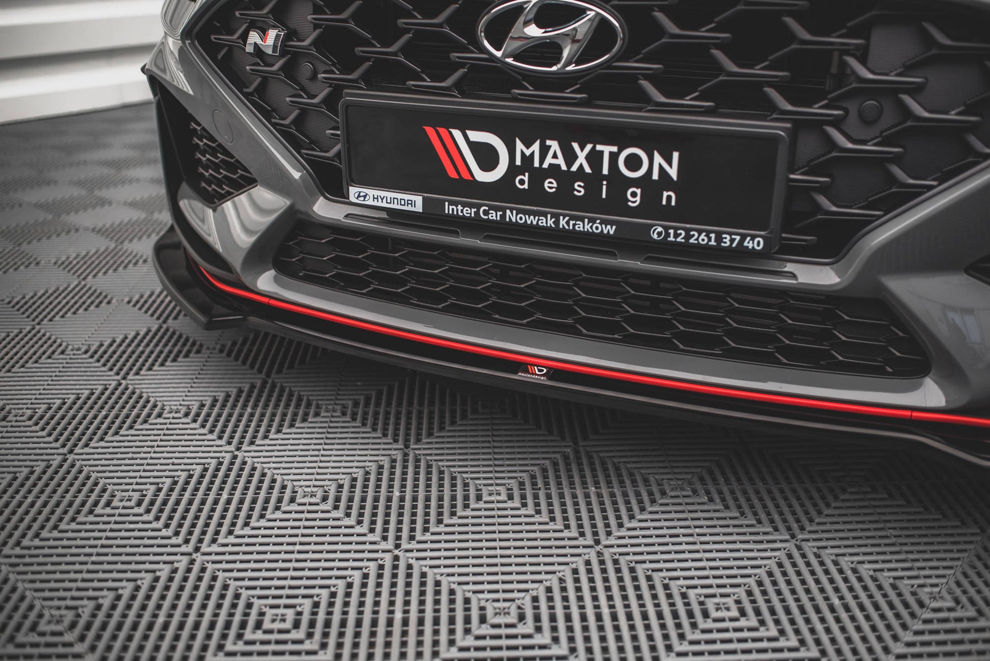Front Ansatz V.3 für Hyundai I30 N Hatchback/Fastback Mk3 Facelift schwarz matt