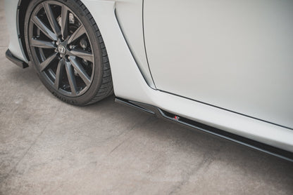 Seitenschweller Ansatz für Lexus IS F Mk2 schwarz matt