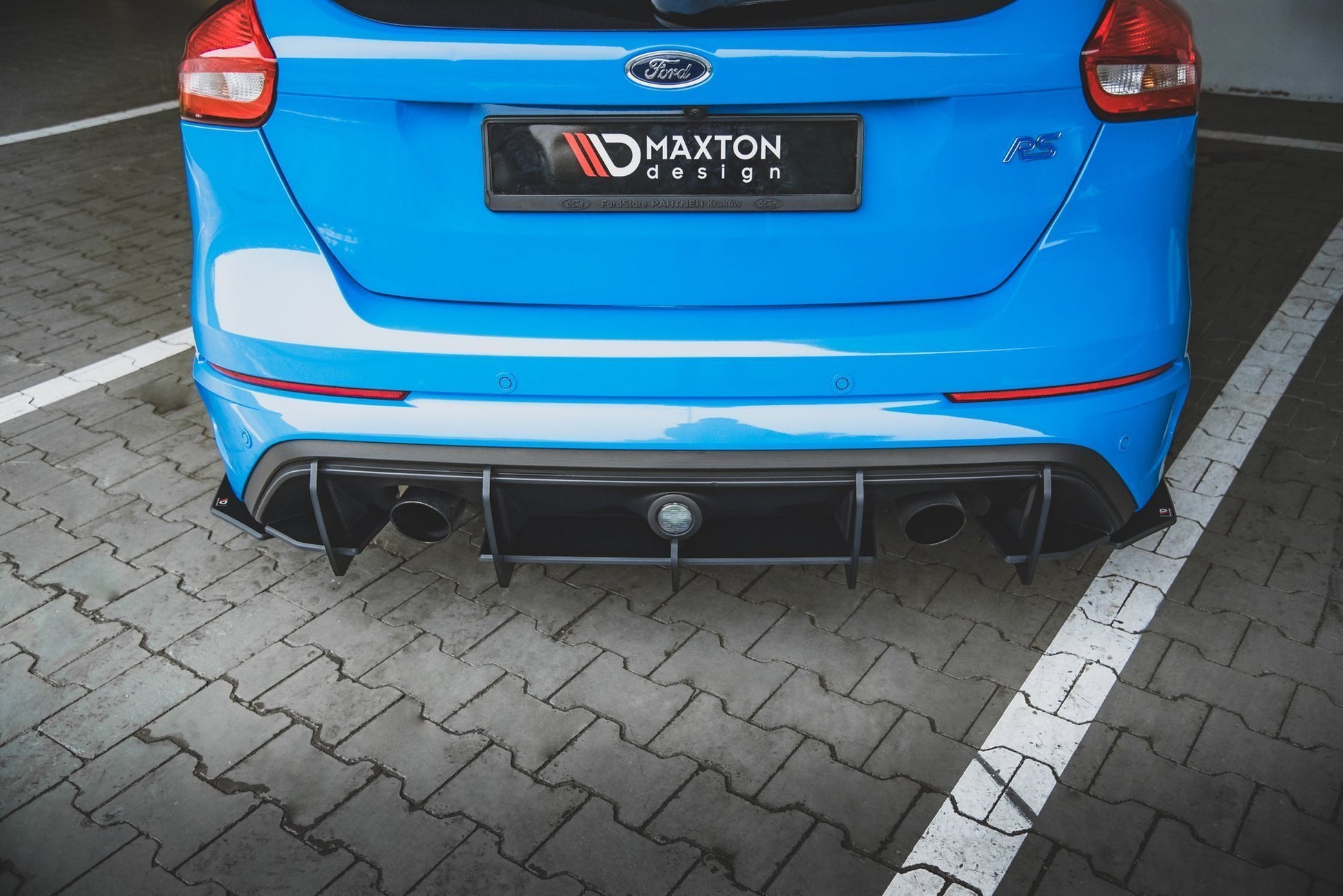 Robuste Racing Heckschürze für Ford Focus RS Mk3