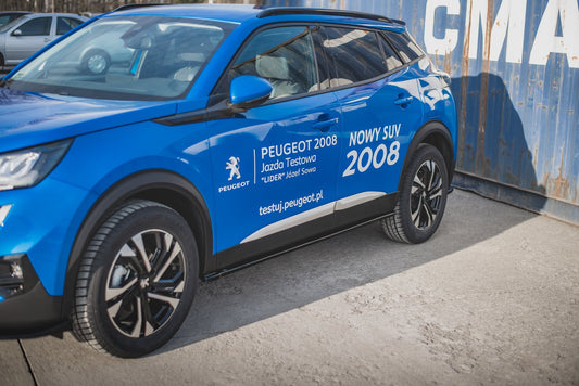 Seitenschweller Ansatz für Peugeot 2008 Mk2 Carbon Look