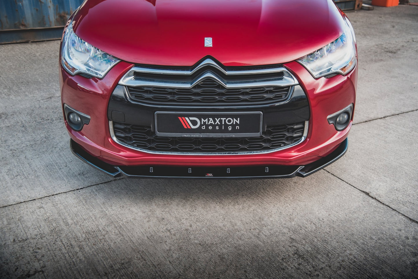 Front Ansatz für Citroen DS4 schwarz matt