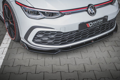 Front Ansatz +Flaps für V.2 Volkswagen Golf 8 GTI