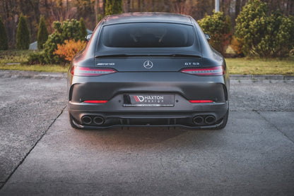 Mittlerer Diffusor Heck Ansatz DTM Look für Mercedes-AMG 53 4 Door Coupe schwarz Hochglanz