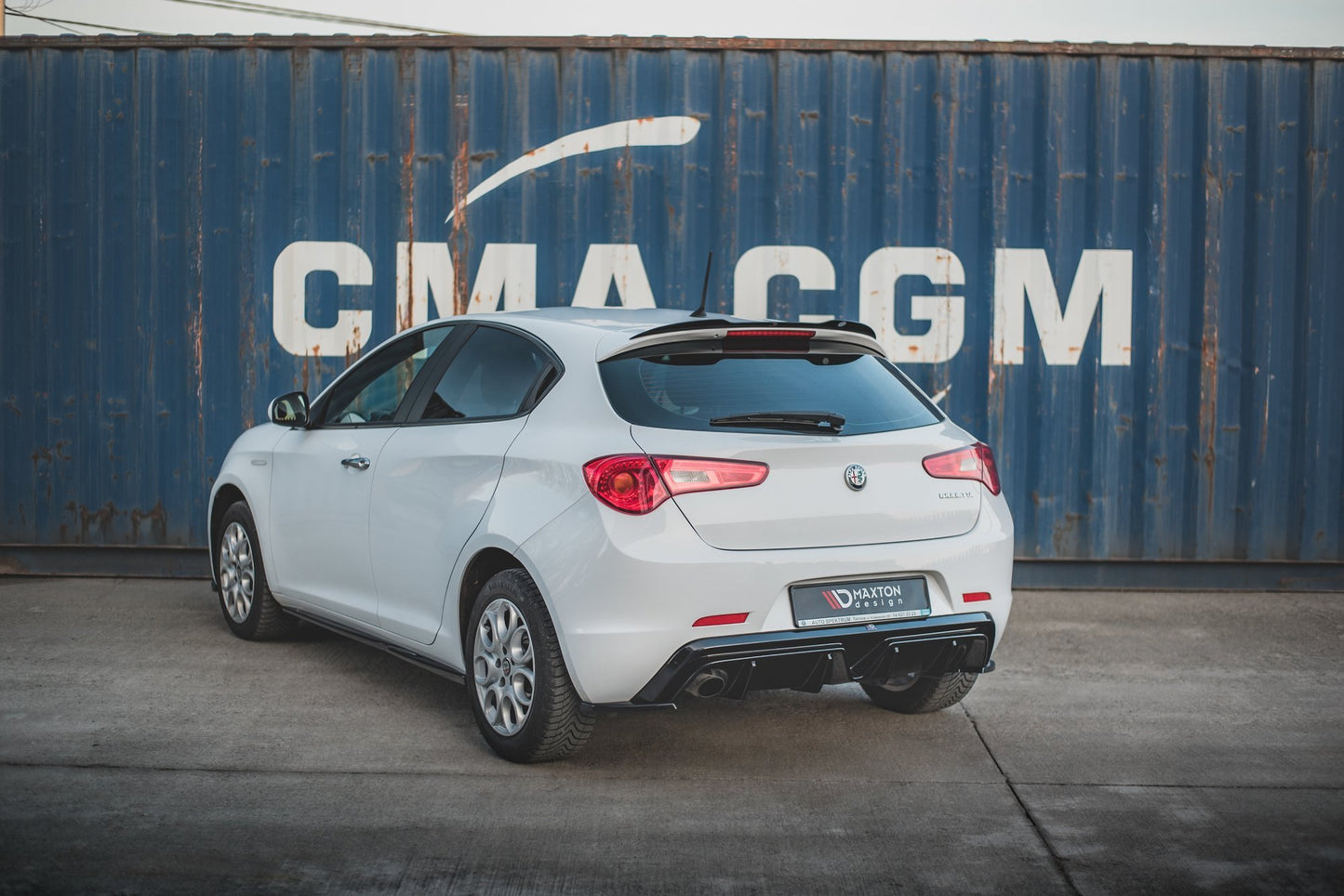 Diffusor Heck Ansatz für Alfa Romeo Giulietta Facelift (Einzelauspuffversion)