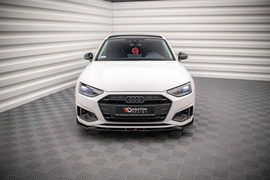 Front Ansatz V.1 für Audi A4 B9 Facelift schwarz matt