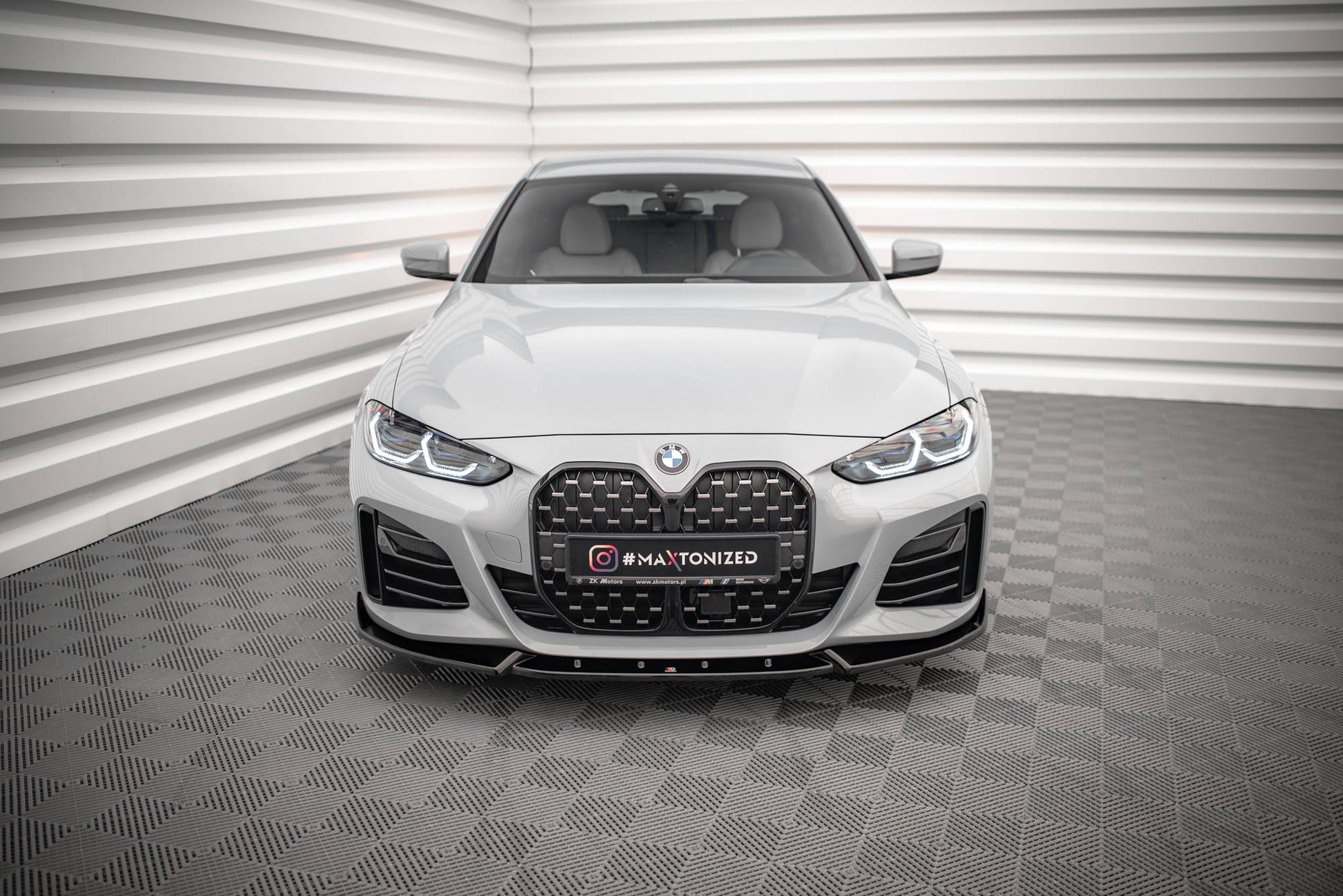Front Ansatz V.2 für BMW 4er Gran Coupe M-Paket G26 schwarz matt