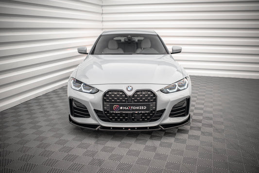 Front Ansatz V.2 für BMW 4er Gran Coupe M-Paket G26 schwarz matt