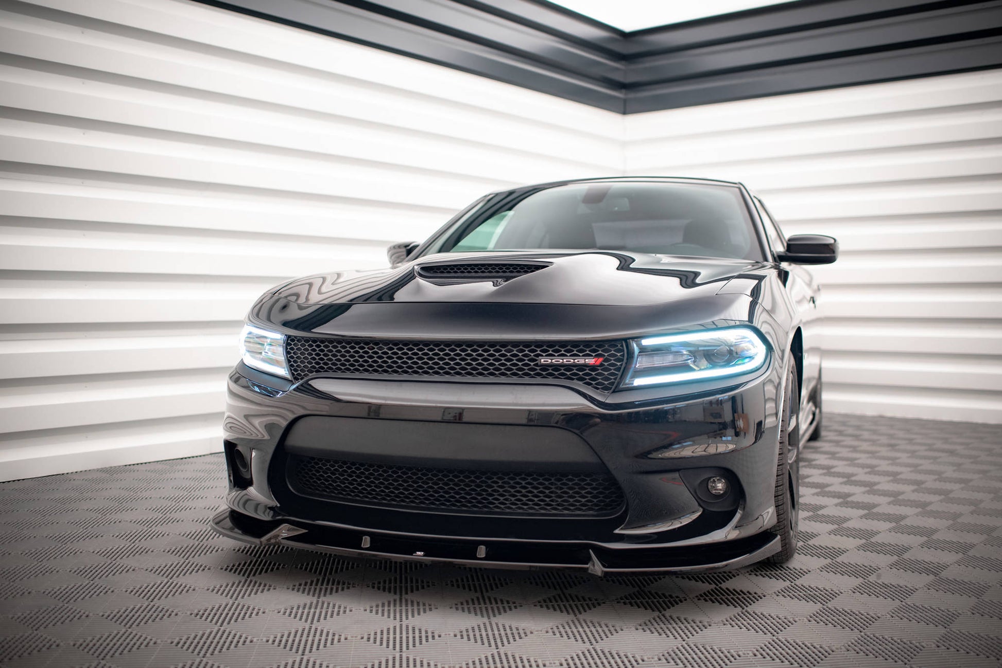 Front Ansatz V.2 für Dodge Charger SRT Mk7 Facelift Carbon Look